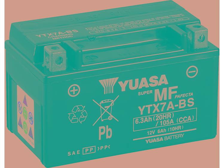 Yuasa YTX7A-BS accu AGM 12V 6Ah(10h) 150x87x94x94