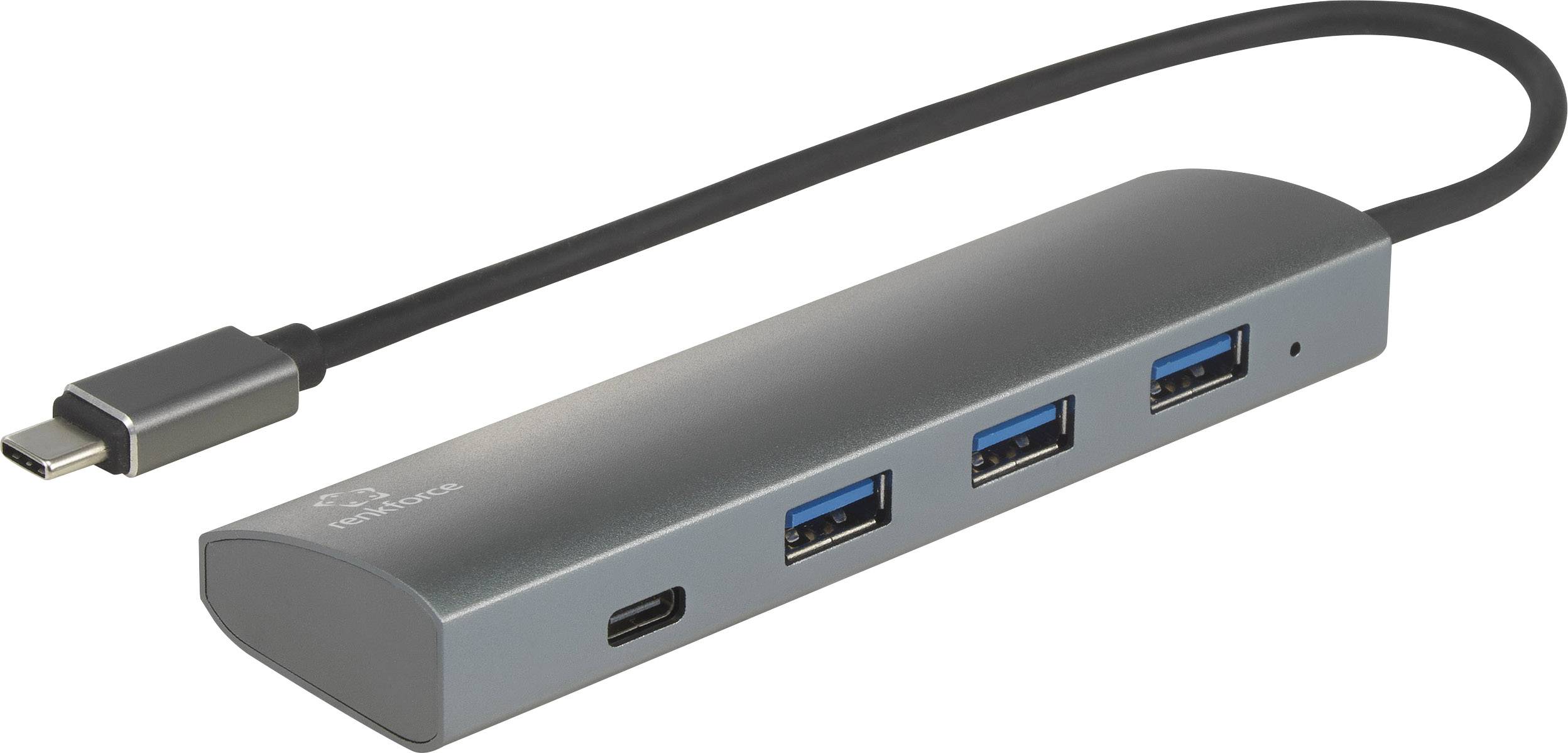 Renkforce 3 1 Poorten Usb 3 2 Gen 2 Hub Met Pass Through