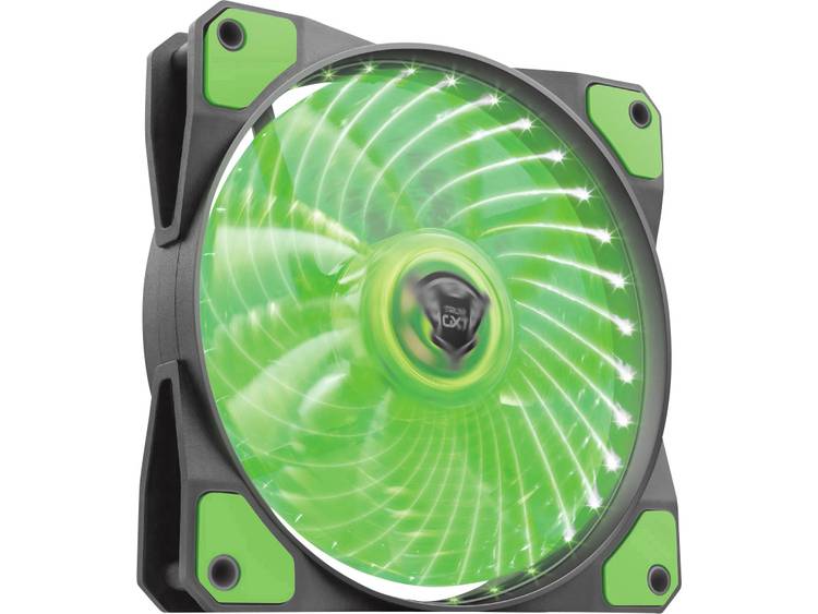 PC ventilator Trust GXT 762G Zwart, Groen (b x h x d) 120 x 120 x 25 mm