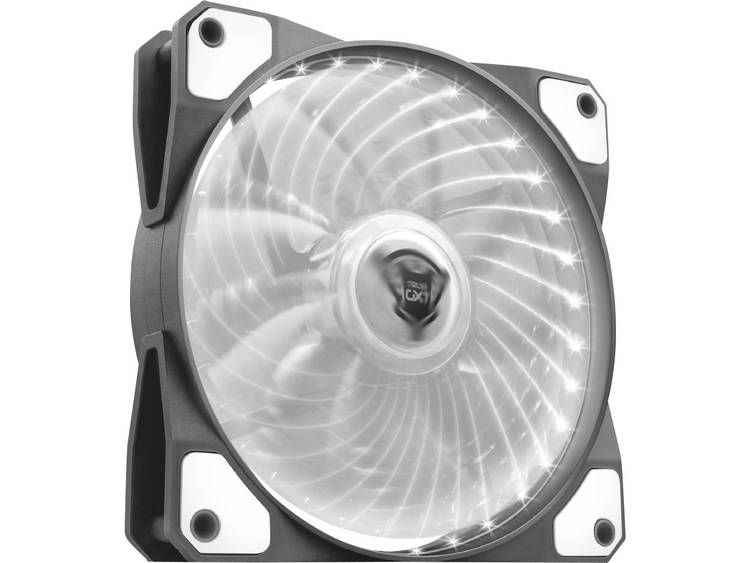 PC ventilator Trust GXT 762W Zwart, Wit (b x h x d) 120 x 120 x 25 mm