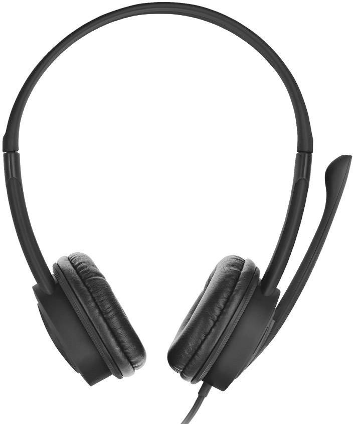 Trust Mauro On Ear headset Kabel Zwart Volumeregeling, Microfoon uitschakelbaar (mute) Computer-1