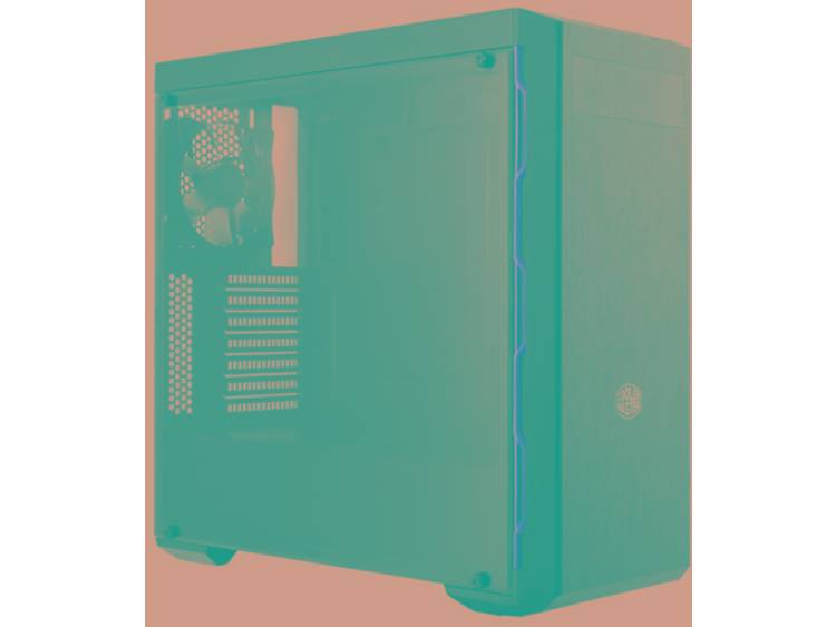 Midi-tower PC-behuizing Cooler Master MasterBox MB600L Zwart-rood 1 voorgeÃ¯nstalleerde ventilator, 