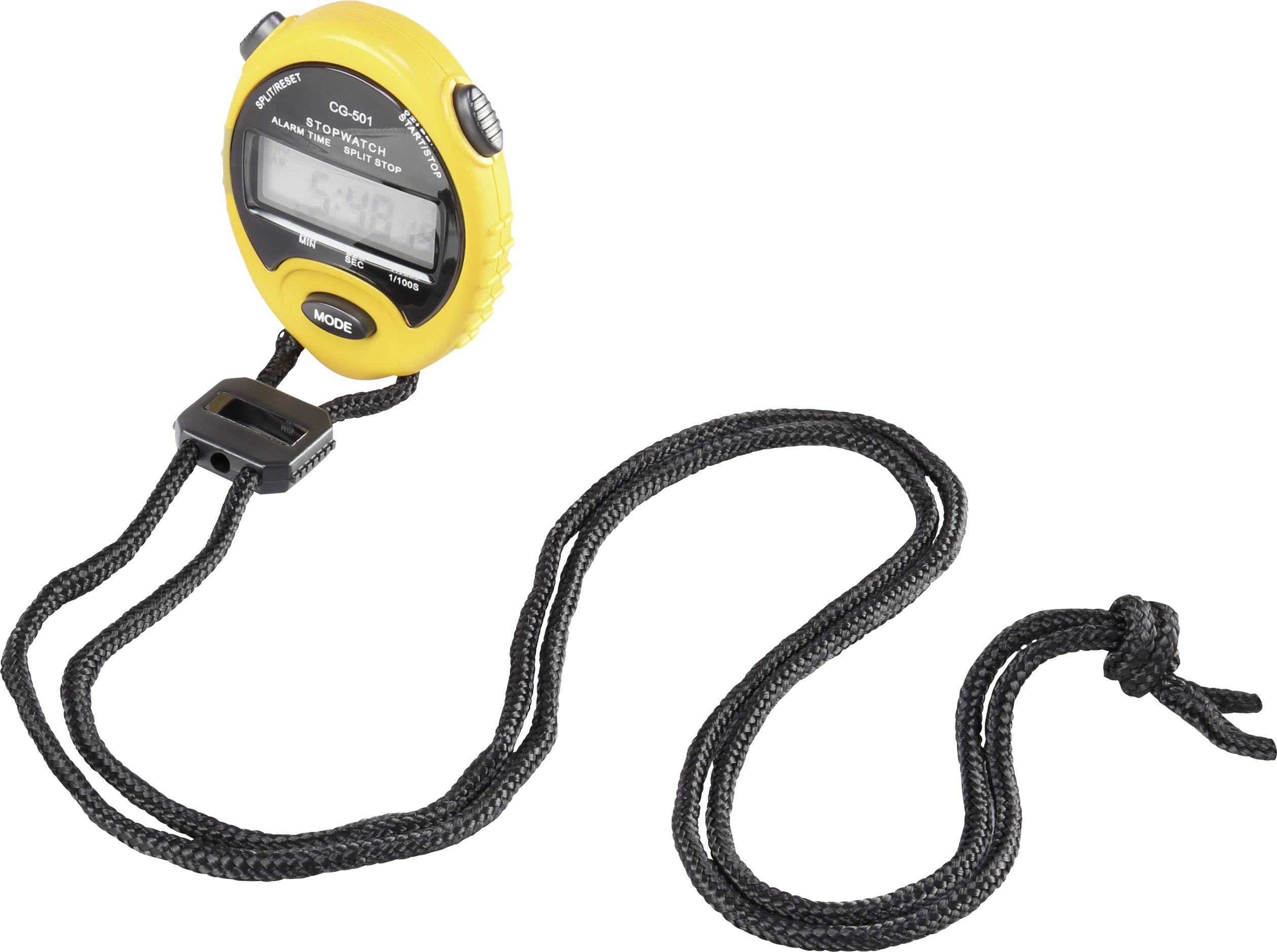 Basetech BTSWR Digitale stopwatch Geel, Zwart Conrad.nl