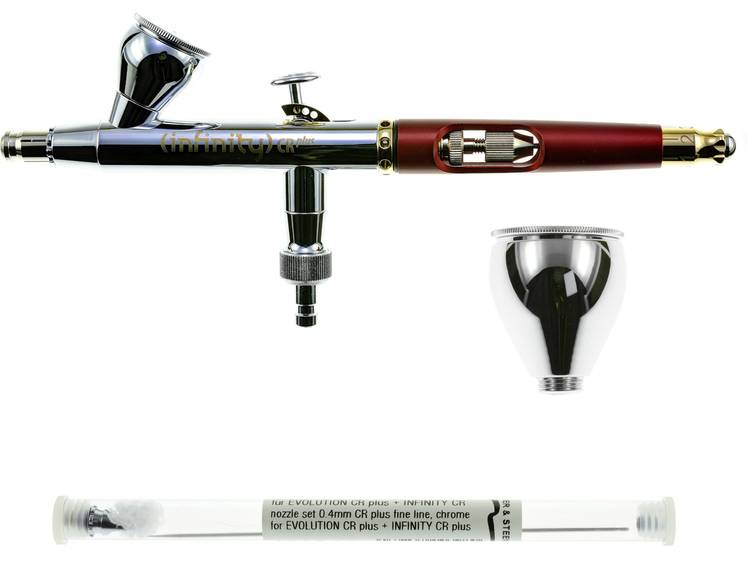 Double action Airbrush pistool Harder & Steenbeck Infinity CRplus Two in One #2 Mondstuk-Ã 0,2 + 0,4