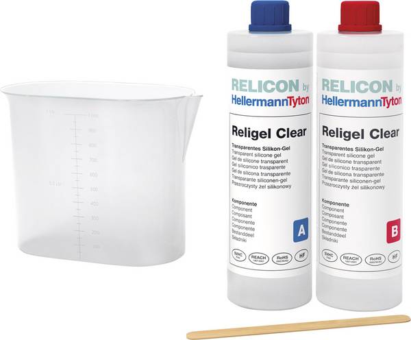 HellermannTyton 435-00757 Religel Clear 500ml-SIG-CL Tweecomponenten gel Inhoud: 1 stuk(s)
