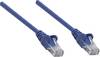 Intellinet 737357 RJ45 Netwerkkabel, patchkabel CAT 5e U/UTP 0.25 m Blauw Onafgeschermd, PVC-mantel, Snagless, Vergulde steekcontacten, Gepaard 1 stuk(s)