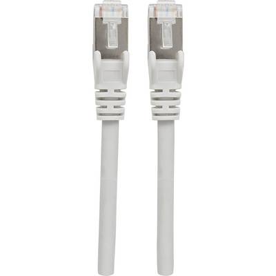 Twee witte Ethernet-kabels met RJ45-connectoren, naast elkaar geplaatst.