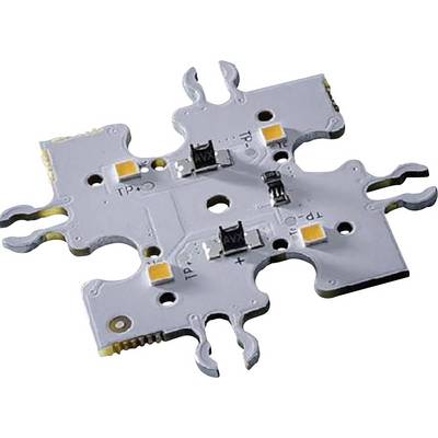 'Close-up van een complexe LED-printplaat met meerdere aansluitpunten, kleine elektronische componenten en duidelijke verbindingen.'