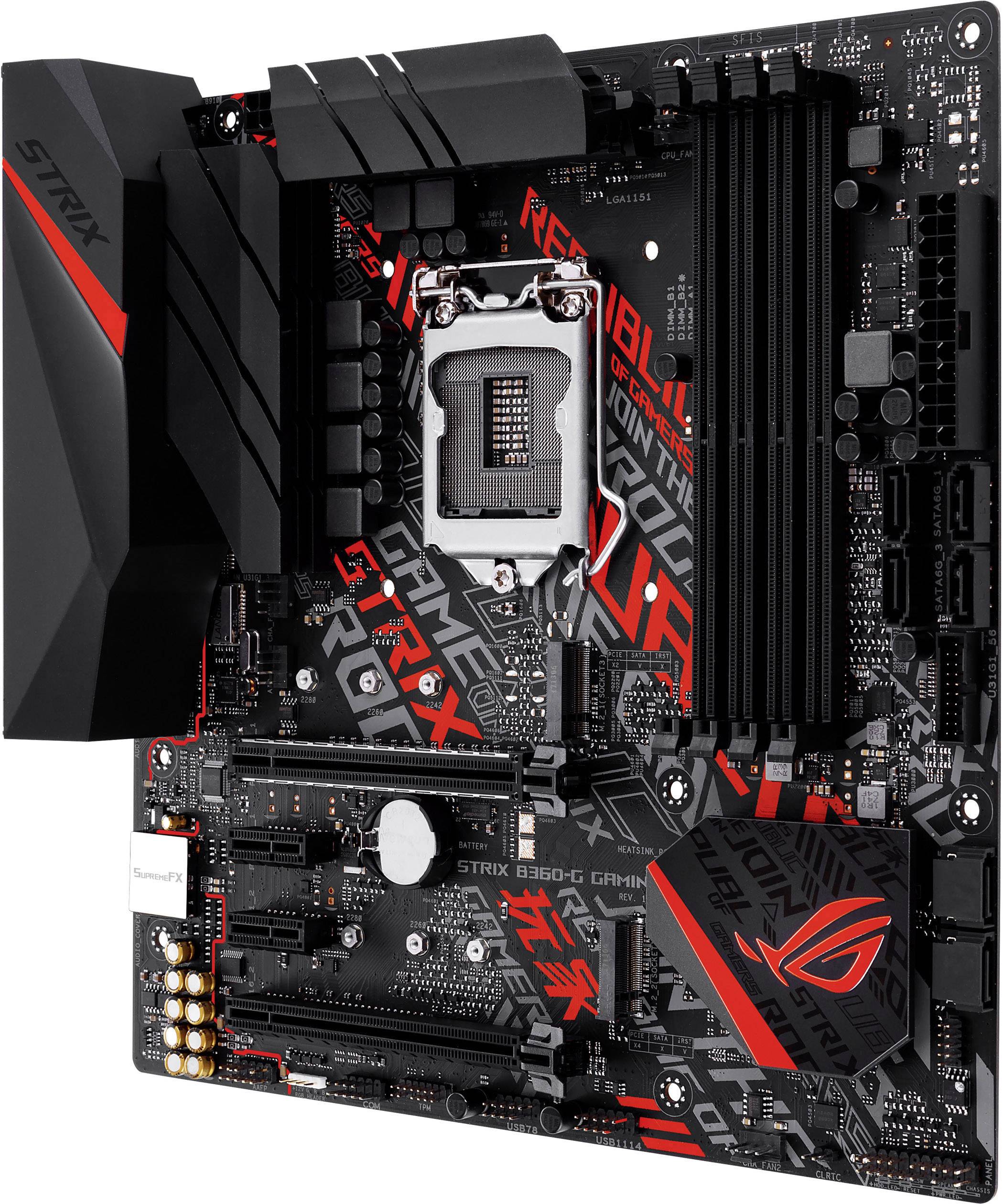 Asus rog strix b360 g gaming совместимость с процессорами