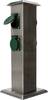 Kopp 145330013 Buitenstopcontact 4-voudig RVS, Groen