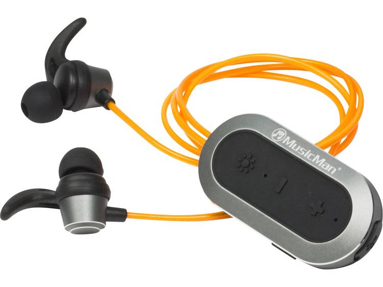 Technaxx BT-X32 In-ear Stereofonisch Draadloos Zwart, Oranje, Zilver mobieleÂ hoofdtelefoon