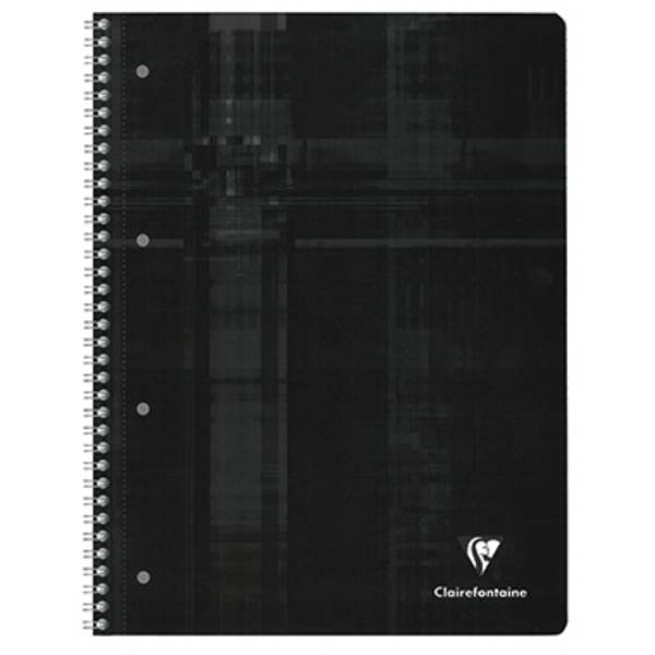 Clairefontaine 68252C Collegeblok  Diverse kleuren DIN A4 Geruit met rand binnen/buiten Aantal pagina's: 80