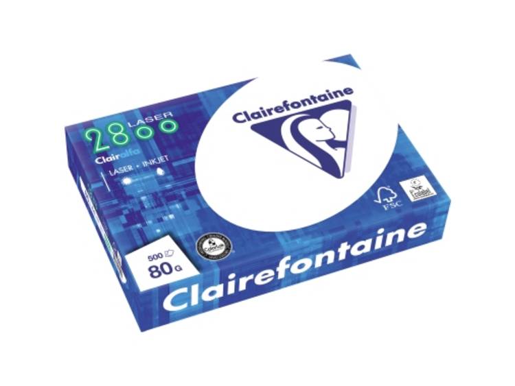 Kopieerpapier Clairfontaine laser A4 80gr wit 500vel