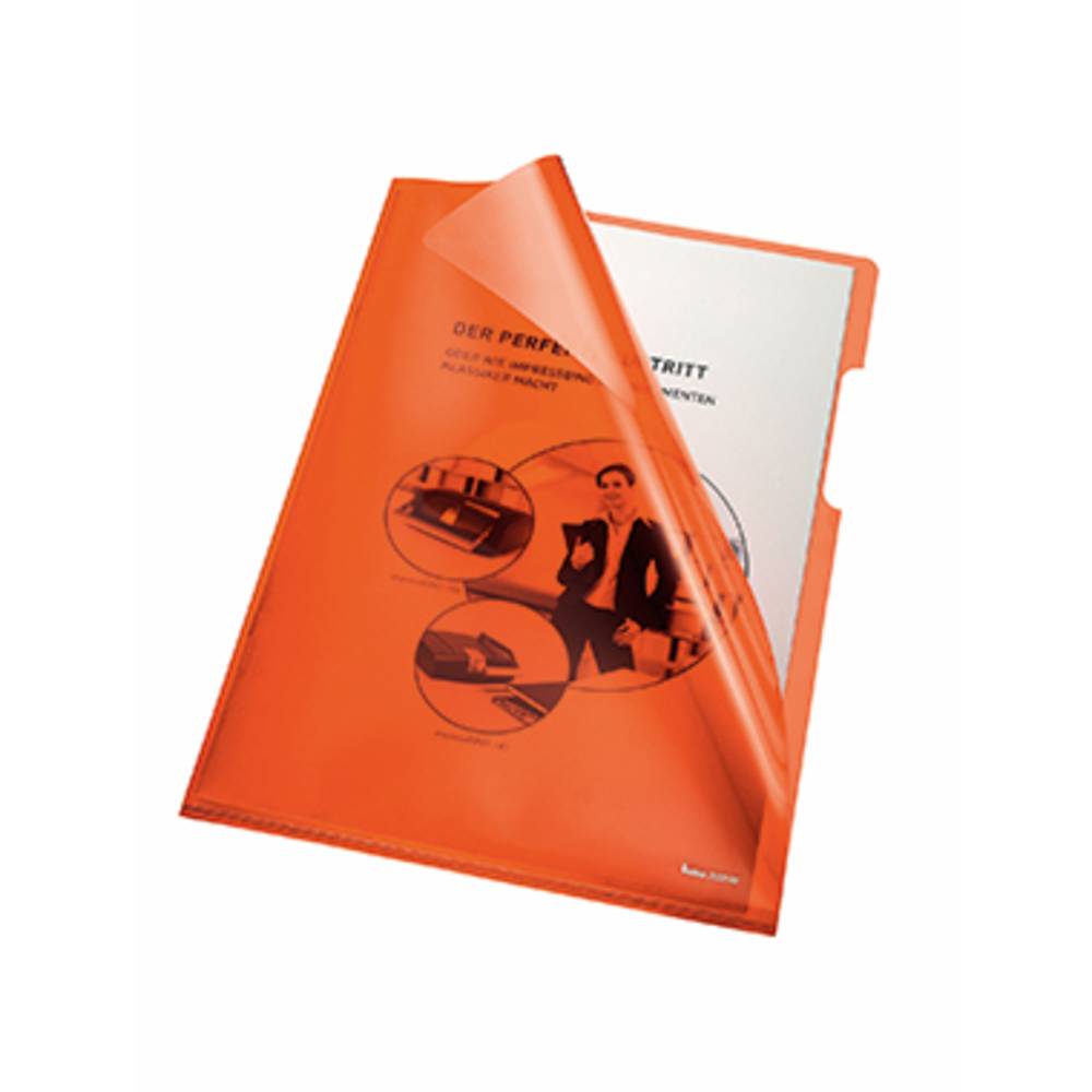 Bene Zichttassen DIN A4 PVC 0.15 mm Oranje (transparant) 205000OR 100 stuk(s)