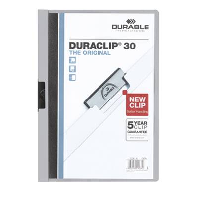 Durable Klemmap DURACLIP 30 - 2200 220010 DIN A4 Grijs
