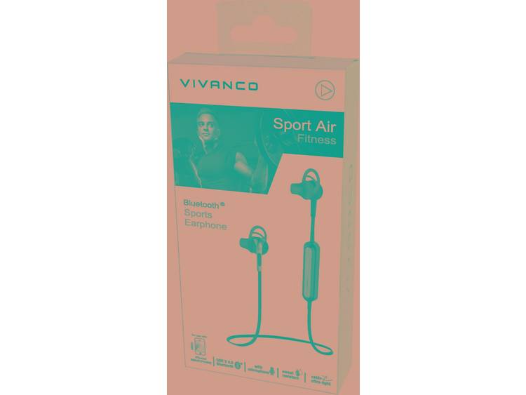 Vivanco SPORT AIR FITNESS Bluetooth Sport Headset stereo Bestand tegen zweet Zwart