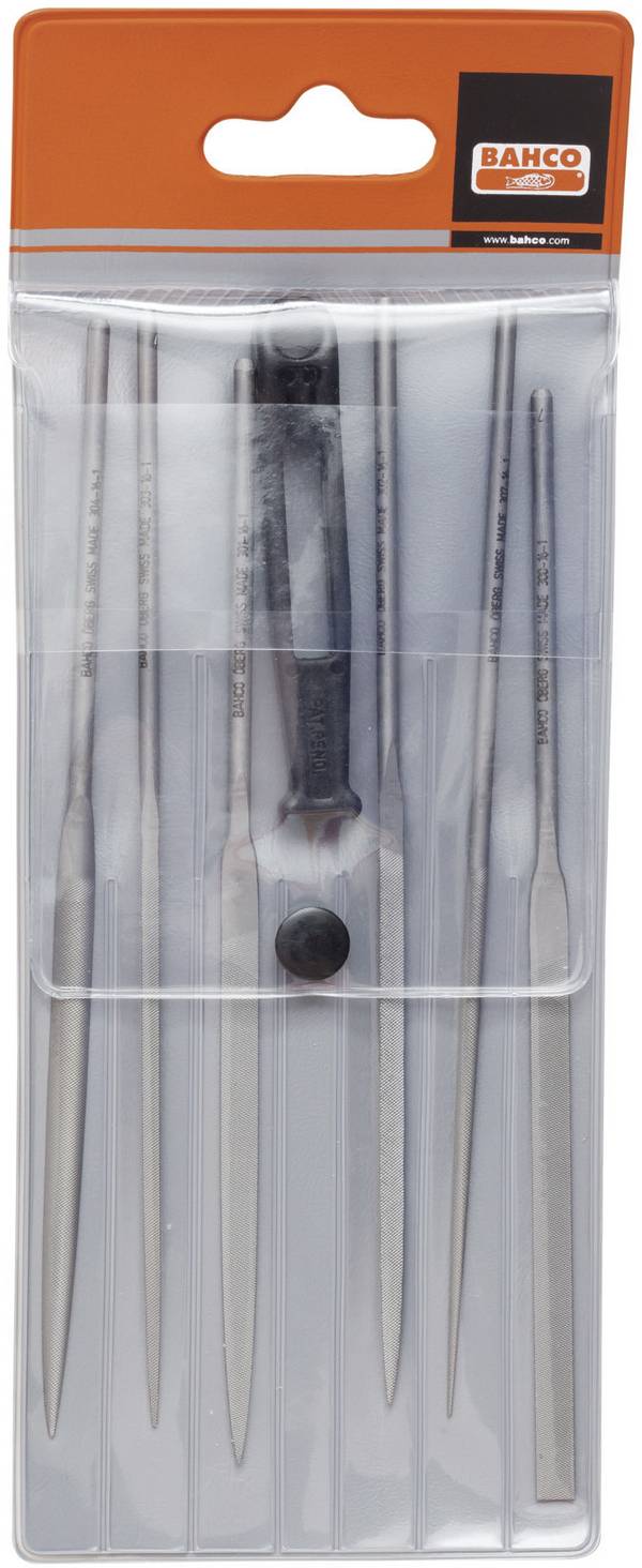Naaldvijlenset 140 mm, 6-delig in kunststof tas Bahco 2-470-14-4-0