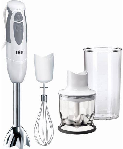 Braun MQ325 Staafmixer 550 W Met mixbeker, Met hakmolenopzet Wit-0