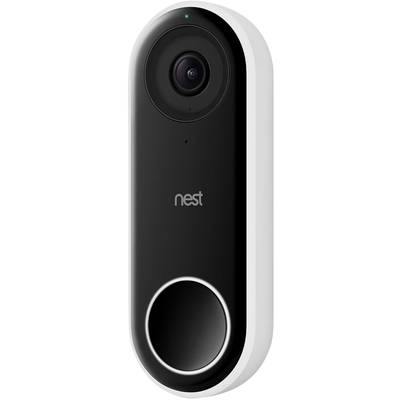 Nest Hello Video  Buitenunit voor Video-deurintercom via WiFi Bluetooth, WiFi Eengezinswoning Zwart, Wit
