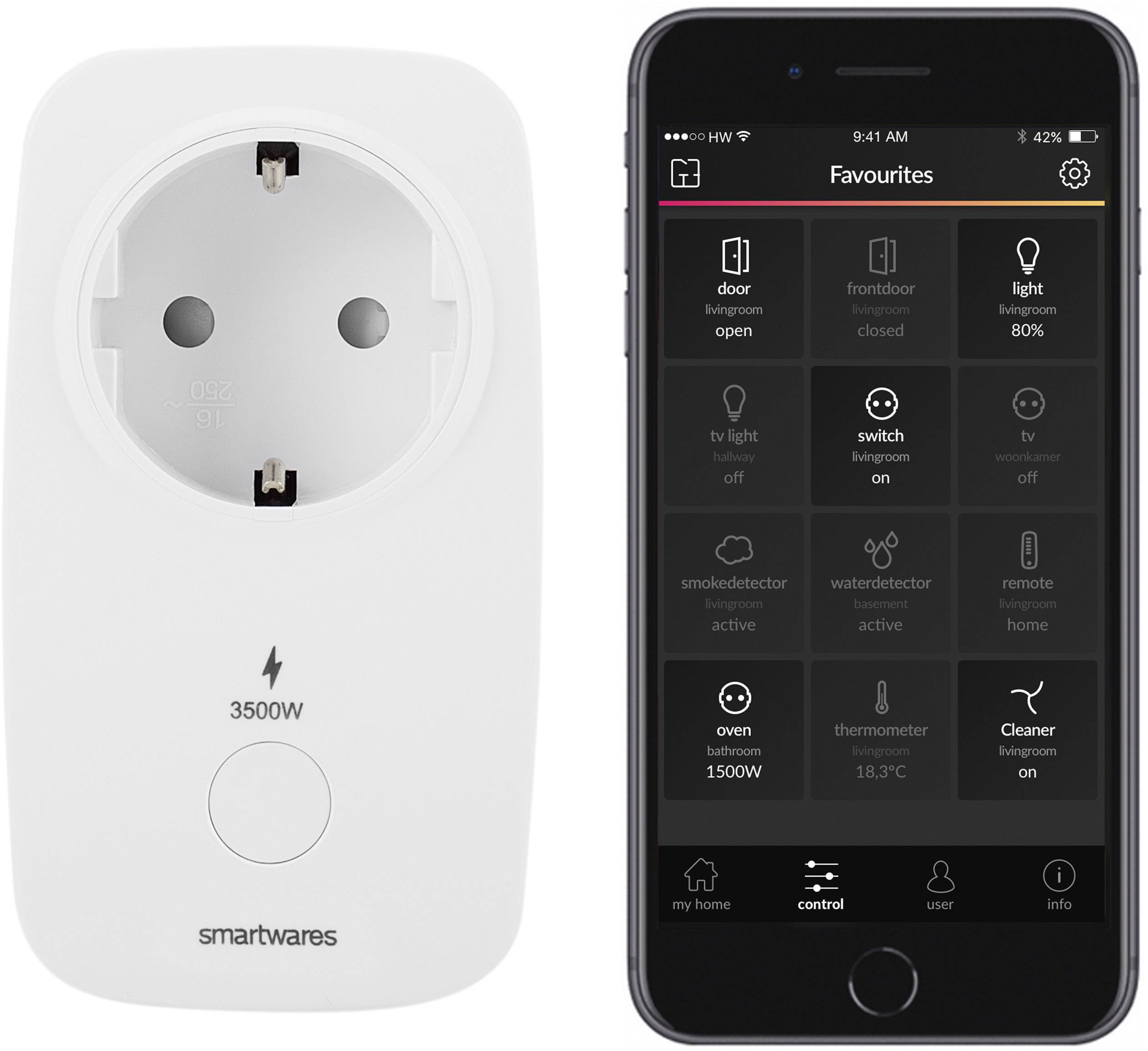 SH890902 Smartwares SmartHomePro Stopcontact Conrad.nl