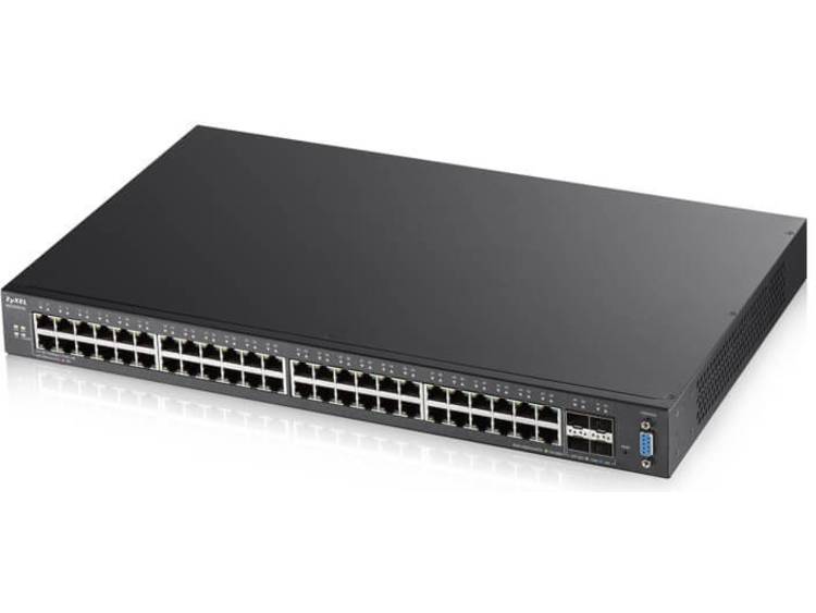 ZyXEL XGS2210-52 Managed L2 Gigabit Ethernet (10-100-1000) 1U Zwart