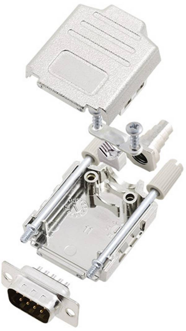 Amphenol L17DPPK09-M+L717DE09P D-sub male connectorset 180 ° Aantal polen: 9 Soldeerkelk 1 stuk(s)