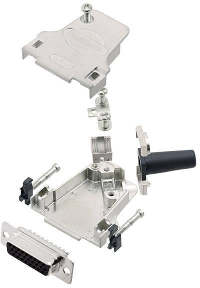 Amphenol L17D45ZF37-RG+L77HDC62S D-sub female connectorset 45 ° Aantal polen: 62 Soldeerkelk 1 stuk(s)