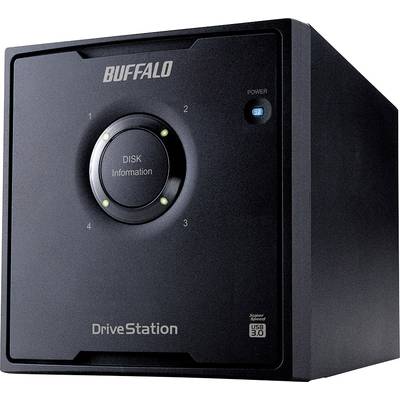 Buffalo DriveStation™ Quad 8 TB  Extern multi-disk systeem  USB 3.2 Gen 1 (USB 3.0) Zwart HD-QH8TU3R5-EU