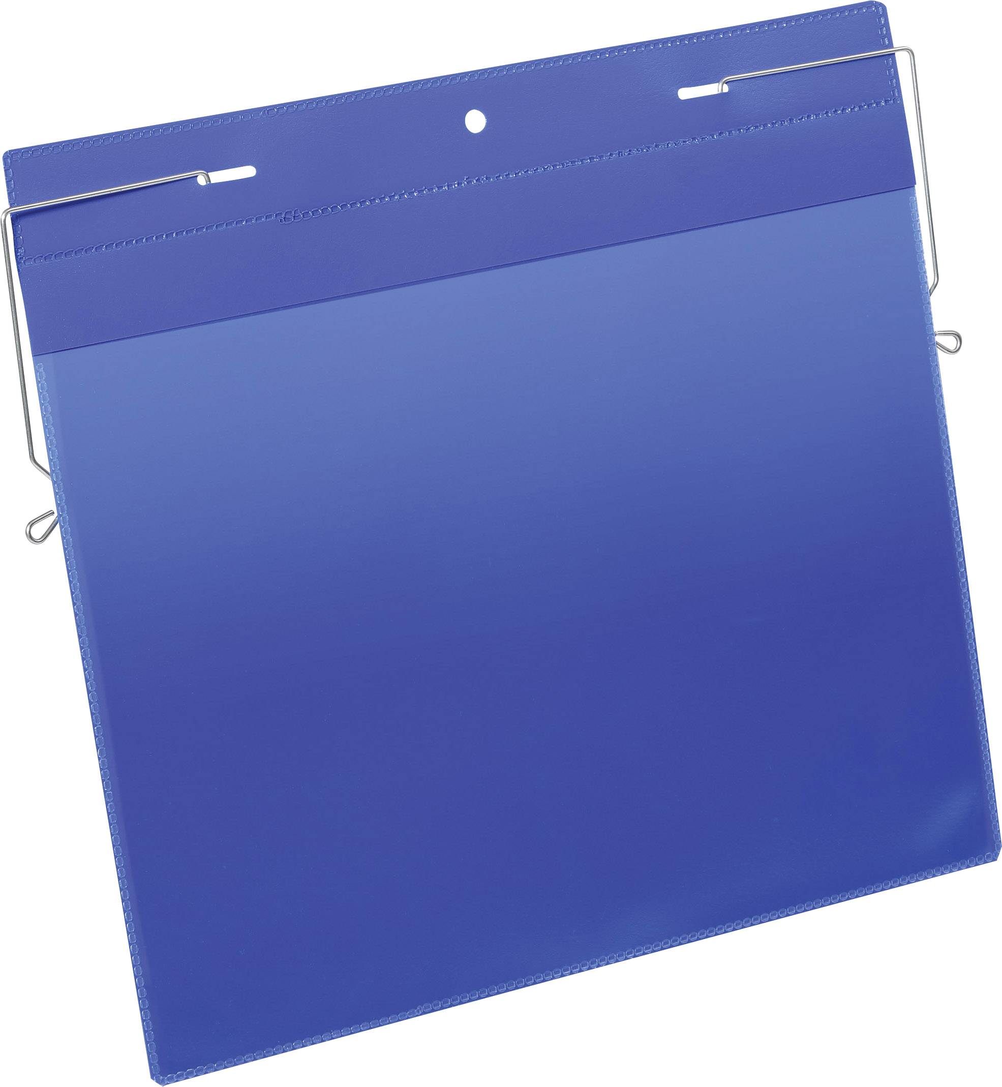 Duurzame portemonnee met draadframe, A4-formaat, liggend, 50 stuks, blauw-0