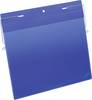 Duurzame portemonnee met draadframe, A4-formaat, liggend, 50 stuks, blauw