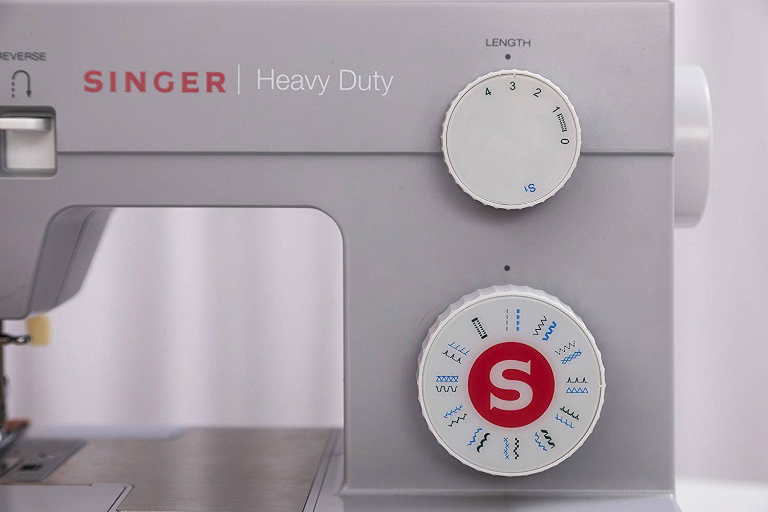 Singer Naaimachine met vrije arm Heavy Duty 4423 Wit, Grijs-2