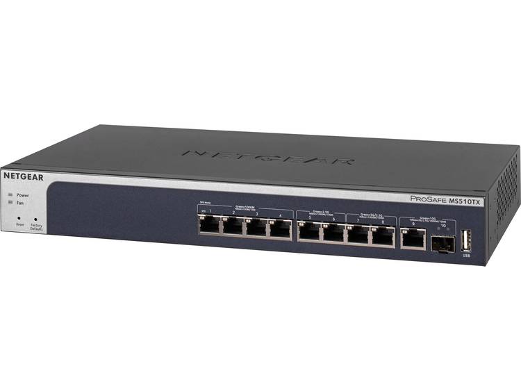 Netgear MS510TX Managed L2-L3-L4 Gigabit Ethernet (10-100-1000) Grijs
