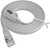 TRIOTRONIK PKW-STP-SLIM-KAT6 0.5 RJ45 Netwerkkabel, patchkabel CAT 6 U/FTP 0.50 m Grijs Plat 1 stuk(s)