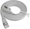 Slim Wirewin PKW-STP-SLIM-KAT6 1.0 RJ45 Netwerkkabel, patchkabel CAT 6 U/FTP 1.00 m Grijs Plat 1 stuk(s)