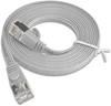Wirewin PKW-STP-SLIM-KAT6 2.0 RJ45 USB-kabel CAT 6 U/FTP 2.00 m Grijs Plat 1 stuk(s)