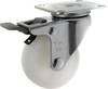 TOOLCRAFT TO-5137875 Zwenkwiel met parkeerrem 50 mm met schroefplaat polyamide Draagvermogen (max.): 50 kg