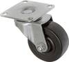 TOOLCRAFT TO-5137884 Zwenkwiel met schroefplaat 50 mm rubber Draagvermogen (max.): 50 kg