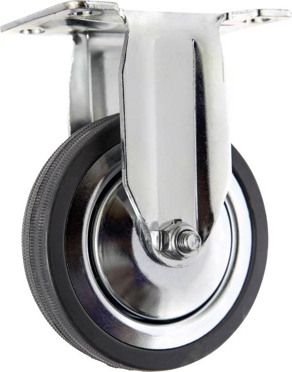 TOOLCRAFT TO-5137932 Bokwiel met schroefplaat 100 mm rubber  Draagvermogen (max.): 80 kg