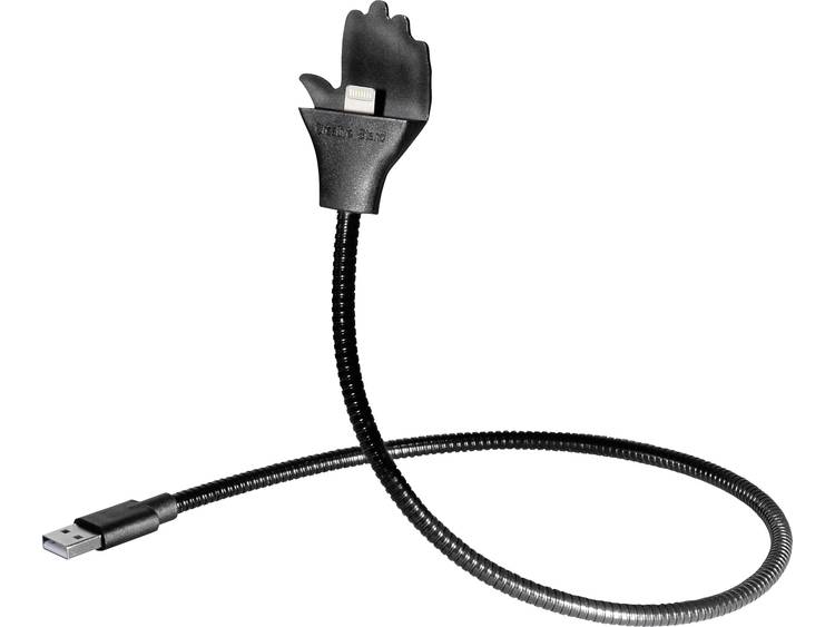 USB 2.0 Kabel Maxtrack [1x Apple Lightning 1x USB-A 2.0 stekker] 0.5 m Zwart
