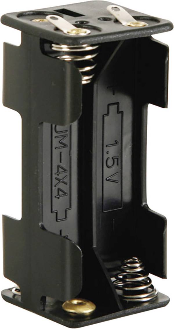 Velleman BH443D Batterijhouder Aantal cellen: 4 AAA (potlood) Soldeeraansluiting (l x b x h) 53 x 27 x 25 mm