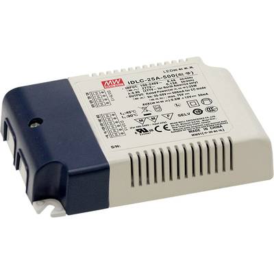 Mean Well IDLC-25-350 LED-transformator, LED-driver  Constante stroomsterkte 25 W 350 mA 49 - 70 V/DC Geschikt voor meub