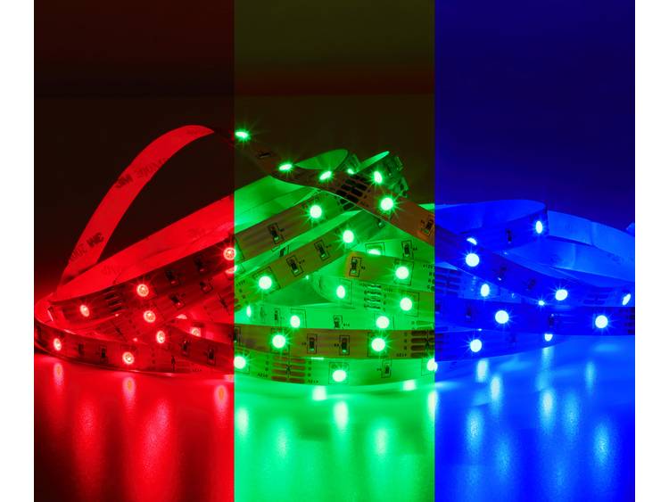 MÃ¼ller Licht LED-strip complete set met stekker 230 V 5 m RGB 20100323