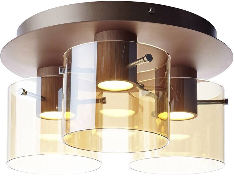 Brilliant Beth G75593-93 LED-plafondlamp 18 W Warm-wit Zwart, Rook