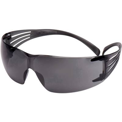 Zwarte zonnebril met doorlopende getinte lens en gebogen design van de pootjes. Ideaal voor sportieve activiteiten.