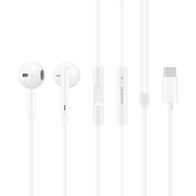 Huawei hoofdtelefoon/headset Bedraad in-ear speakers/muziek USB Type-C Wit-0