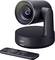 'Zwarte Logitech-webcam met afstandsbediening, geschikt voor videoconferenties en live-streaming.'