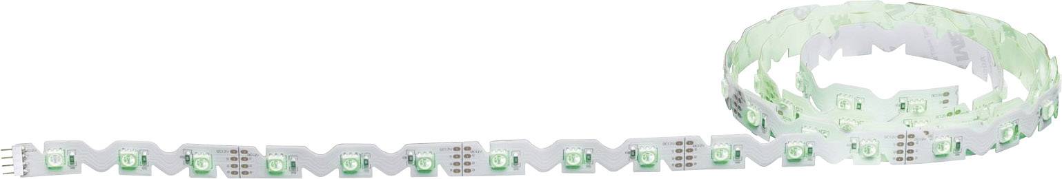 Een opgerolde LED-strip met groene en witte diodes toont zijn flexibiliteit en geschiktheid voor uiteenlopende verlichtingstoepassingen.