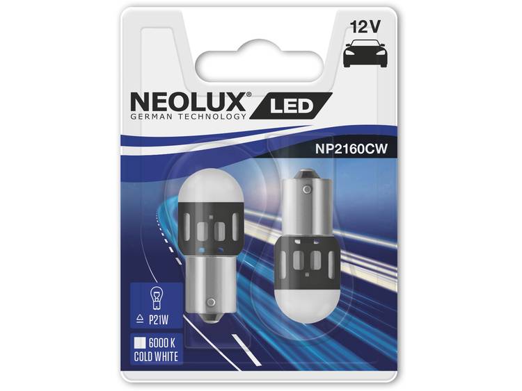Neolux LED-signaallamp BA15s Koud-wit 12 V