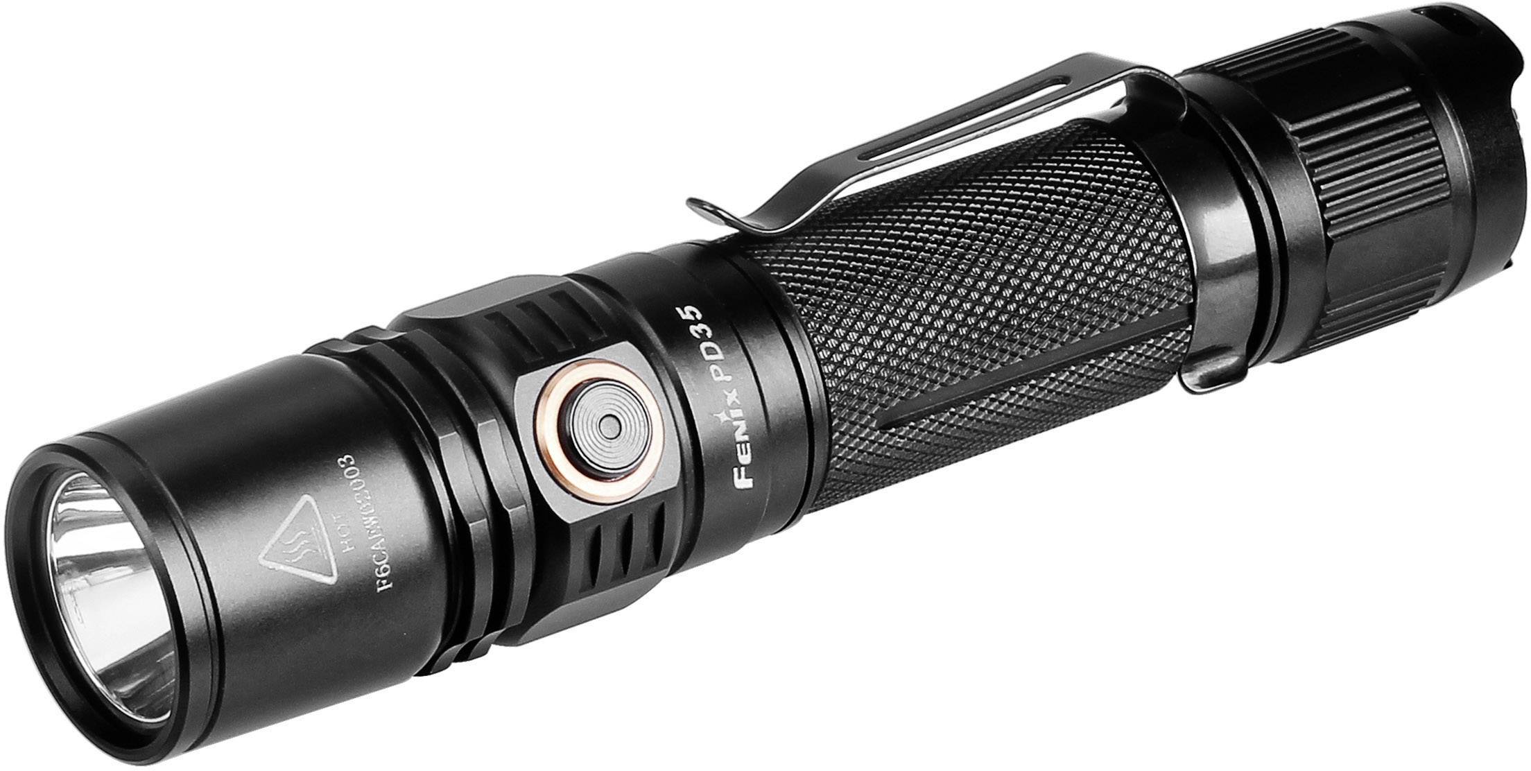 Fenix PD35 V2.0 Zaklamp werkt op een accu, werkt op batterijen LED IP68