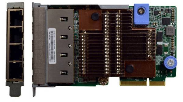 Lenovo ThinkSystem 1Gb 4-poorts RJ45 LOM